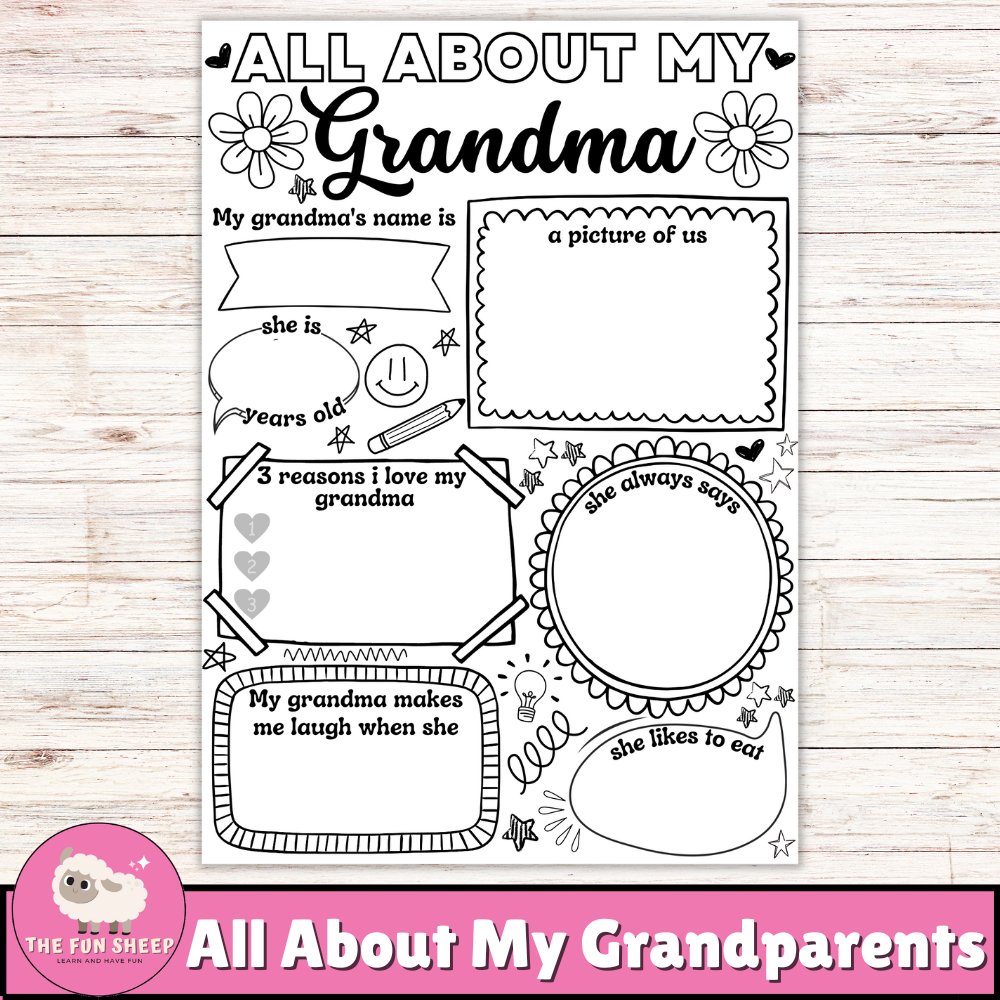 All About My Grandparents Fill In The Blank For Grandparents Day Questionnaire Made By Teachers