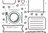 All About My Mom Free PDF Printable Daydream Into Reality