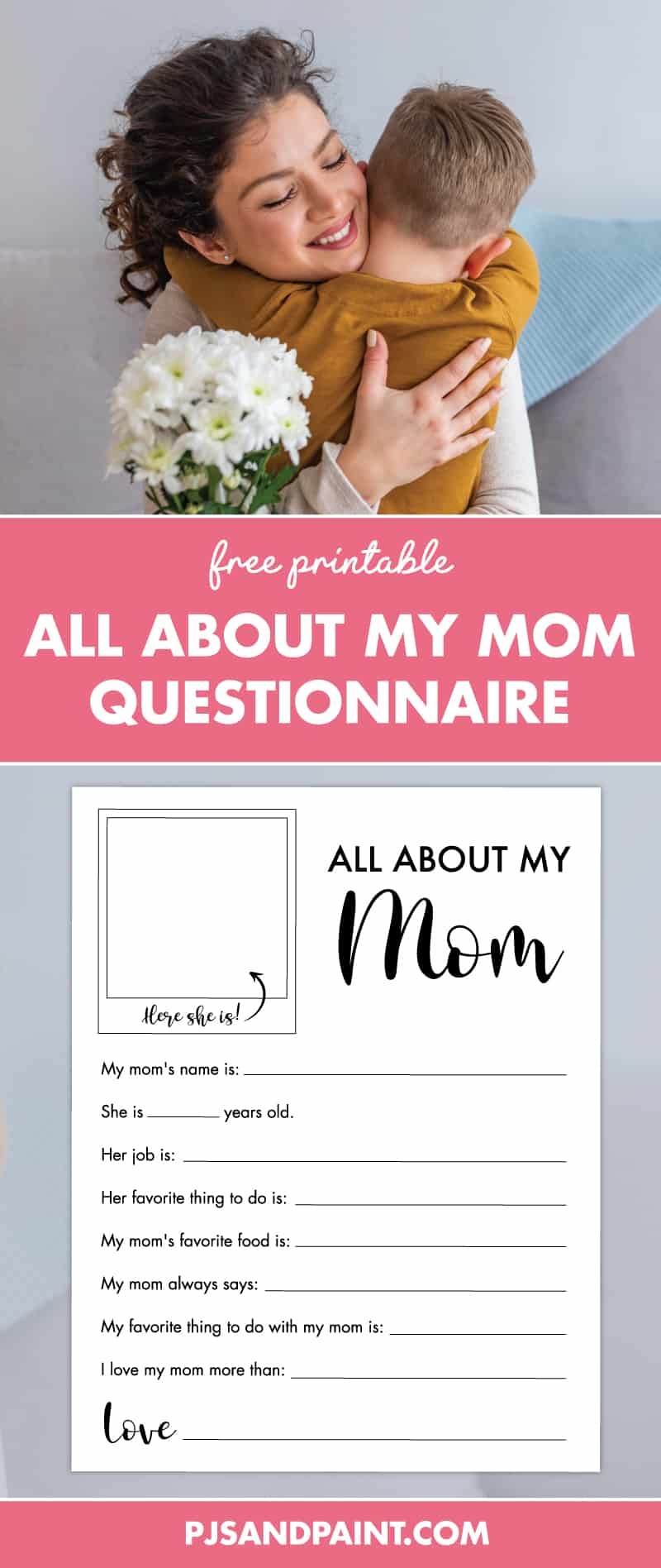 all about my mom mother s day gift free printable