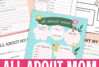 All About My Mom Questionnaire Free Printable