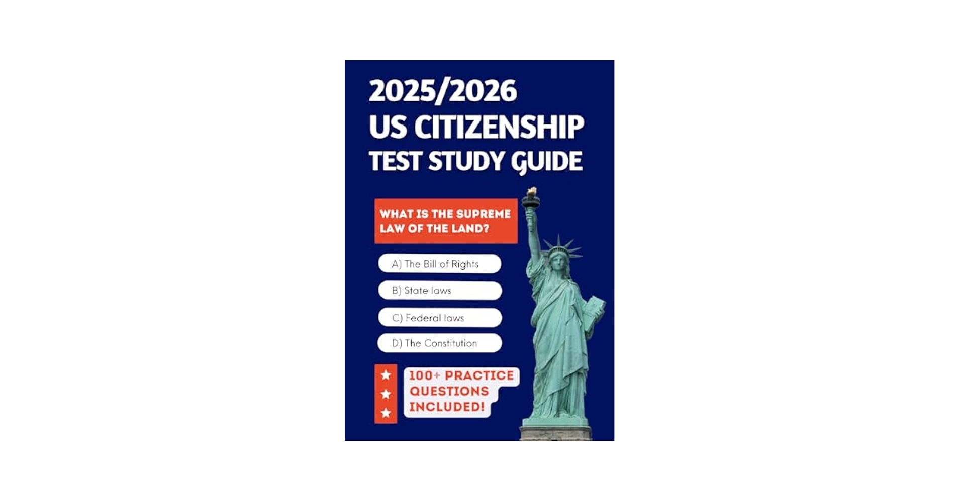 Amazon 2025 2026 US Citizenship Test Study Guide Required Knowledge To Pass First Time 100 Official Practice Questions 2025 US Citizenship Test Exam 9798302070210 Ainsworth Mark Books