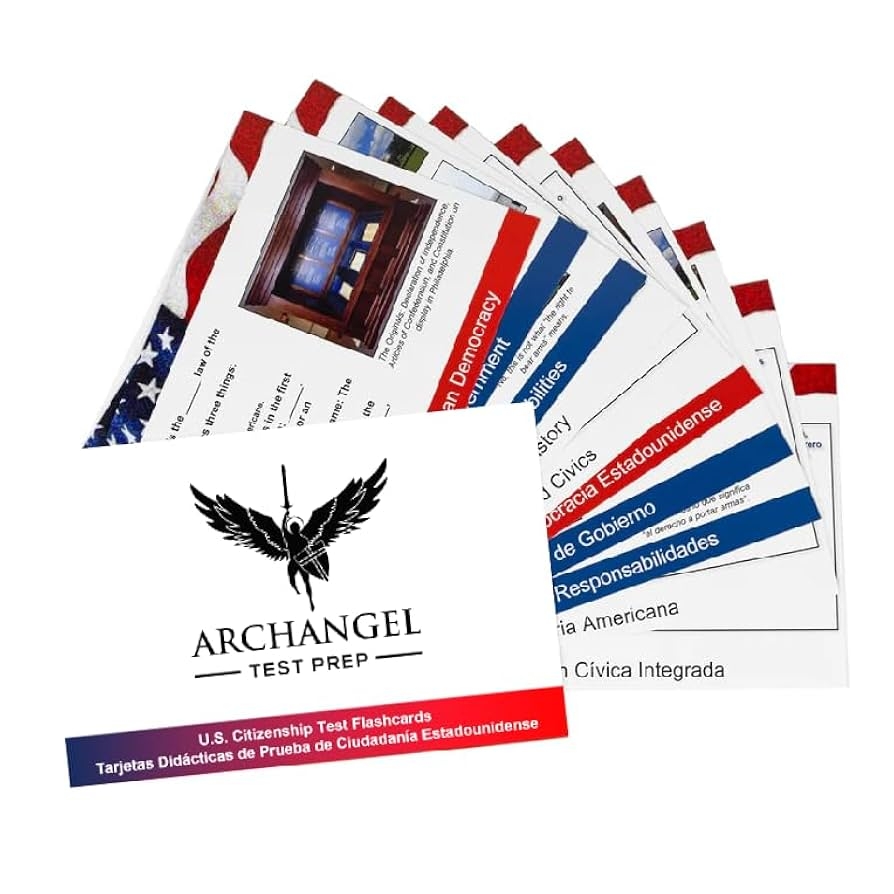 Amazon 2025 US Citizenship Test Flashcards Includes English And Spanish All 100 Questions Books