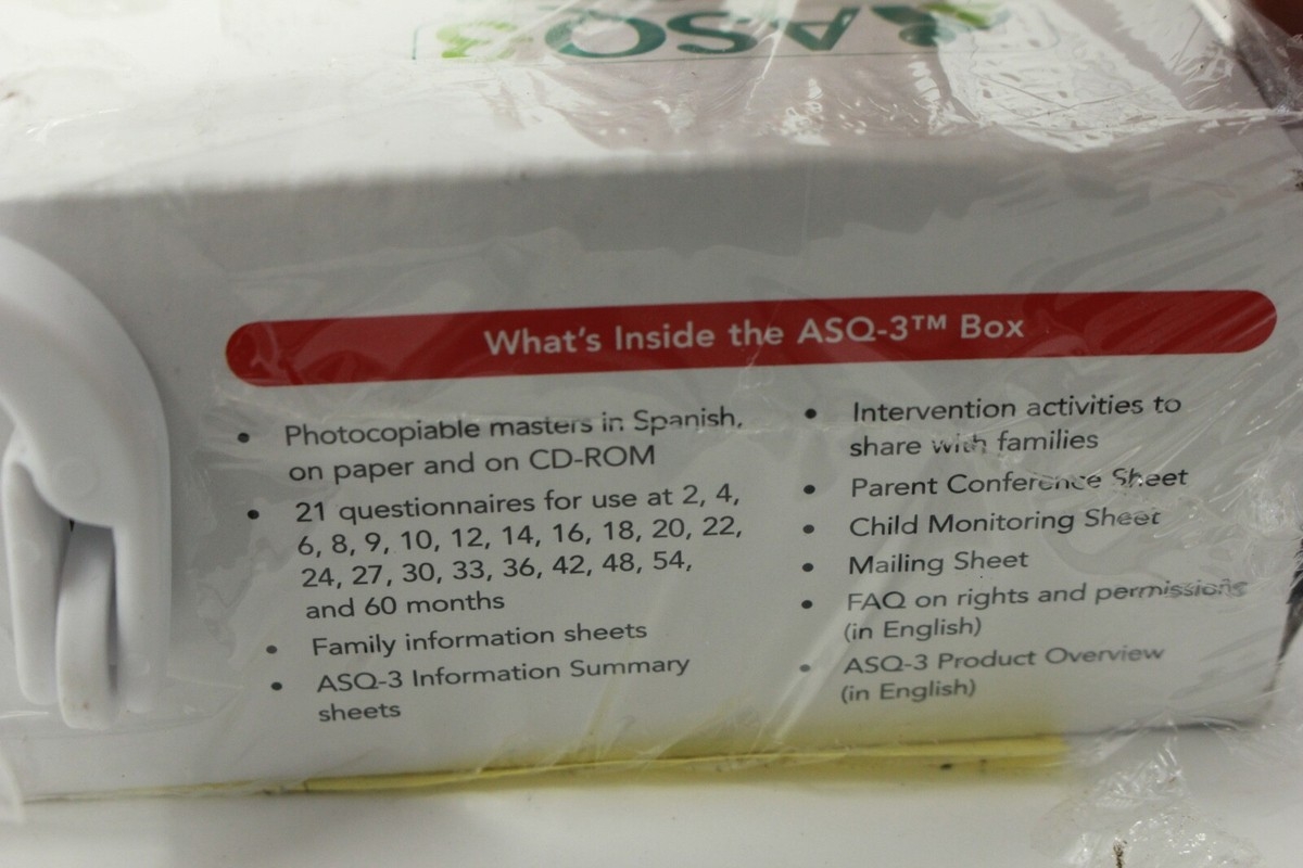 ASQ 3 Ages Stages Questionnaires In Spanish A Parent completed Child Moni 9781598570427 EBay