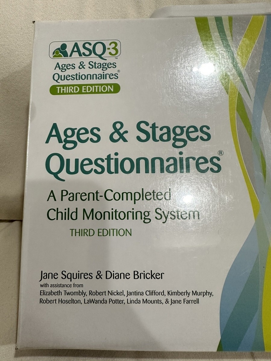 ASQ 3 Kit Components Third Edition Ages Stages Questionnaires NEW Sealed 9781598570021 EBay