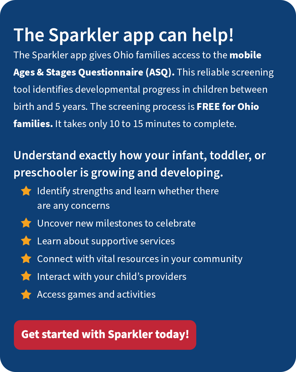 asq developmental screening program