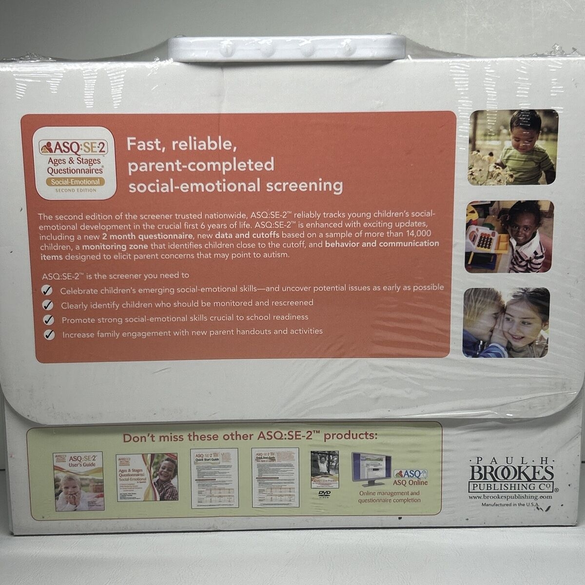 asq se 2 ages stages questionnaires social emotional starter kit 2nd ed new 9781598579611 ebay
