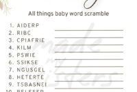 Baby Shower Games and Answer Keys oh Baby Etsy Denmark