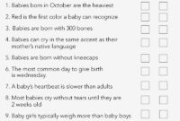 Baby Shower Games Free Printables Trivia Games
