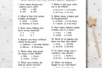 Baby Shower Trivia Baby Shower Trivia Game Instant Download Baby Shower Activity Baby Trivia Etsy