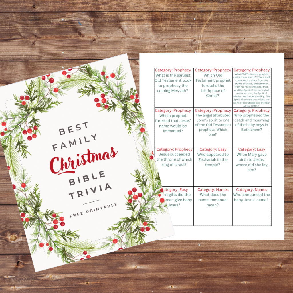 Best Family Christmas Bible Trivia Free Printable Our Life Homeschooling