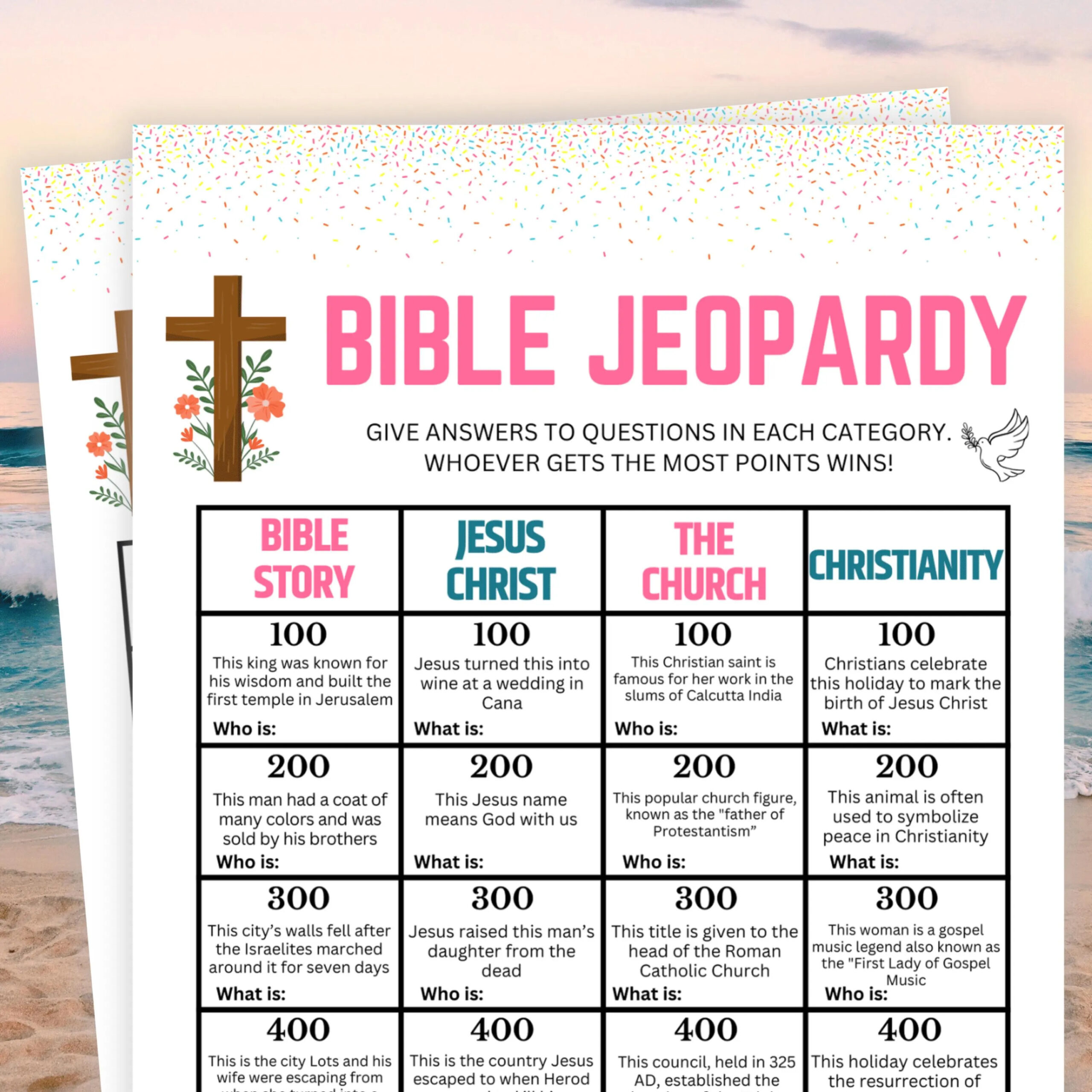 Bible Jeopardy Bible Games Womens Ministry Games Bible Games 