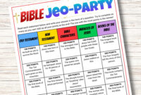 Bible Jeopardy Game Fun Bible Trivia For Family Printable Jeopardy Template Church Game For Kids Etsy