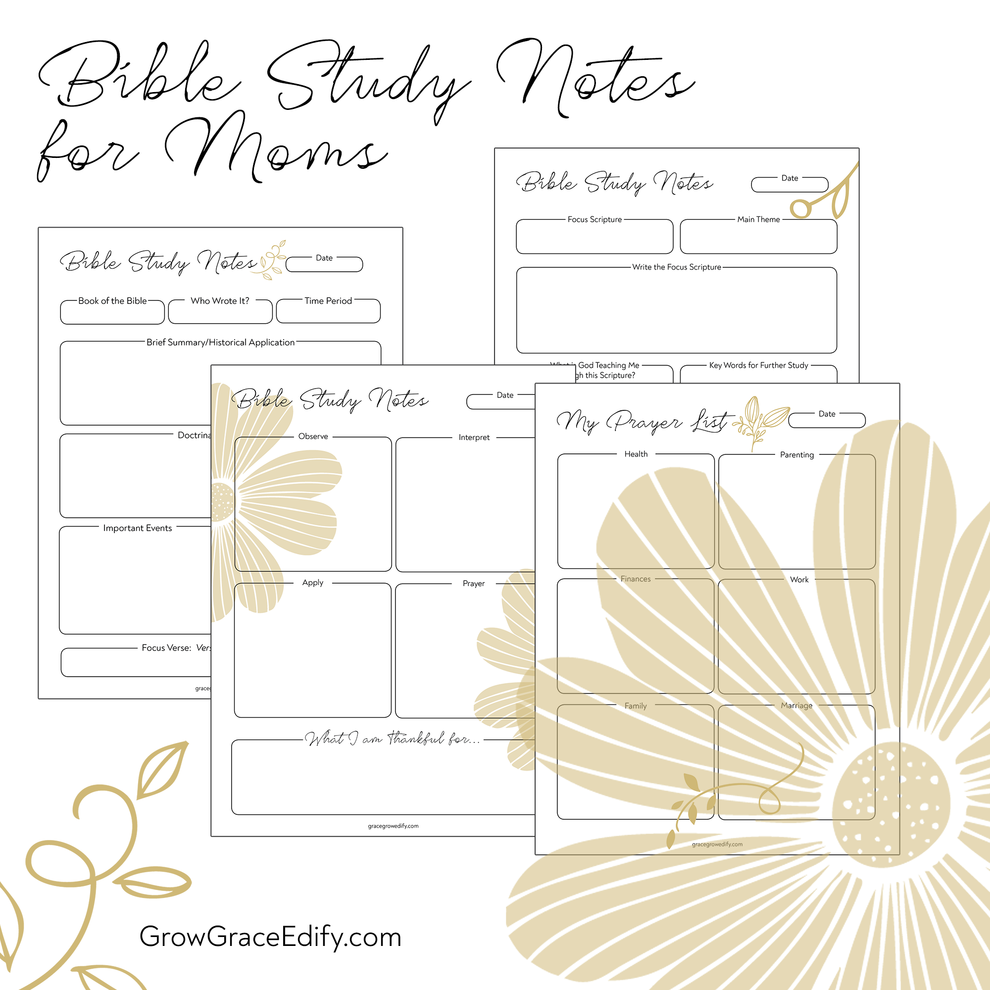 Printable Bible Study Questions