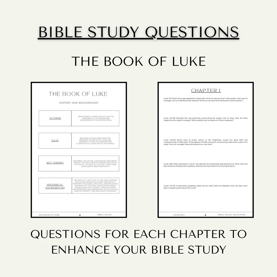 Free Printable Bible Discussion Questions