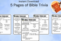 Bible Trivia Quiz Sheets Printable Bible Questions Answer Key Fun For All Ages Classful