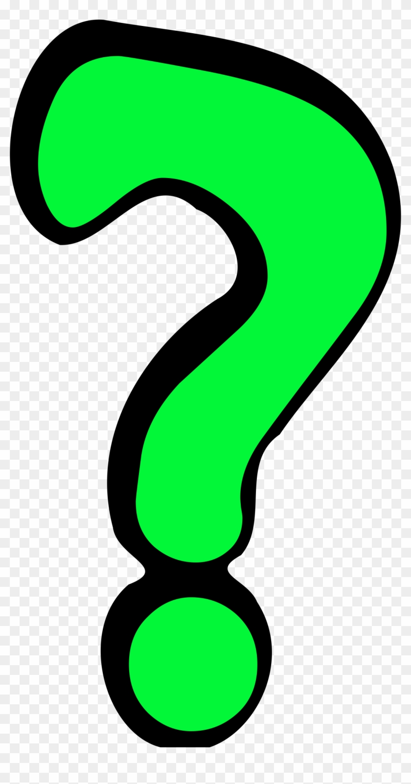 Free Printable Picture of a Big Question Mark with a Slinky