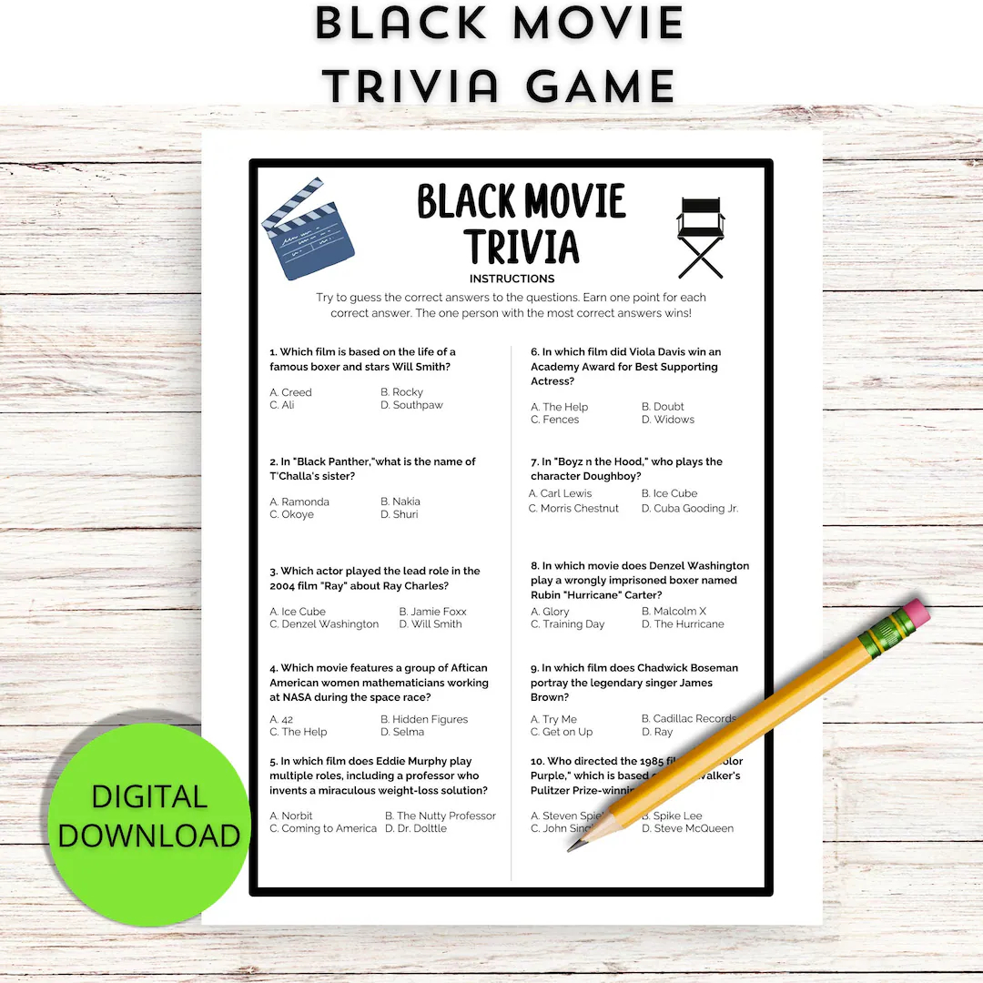 Popular Movie Trivia Questions Printable