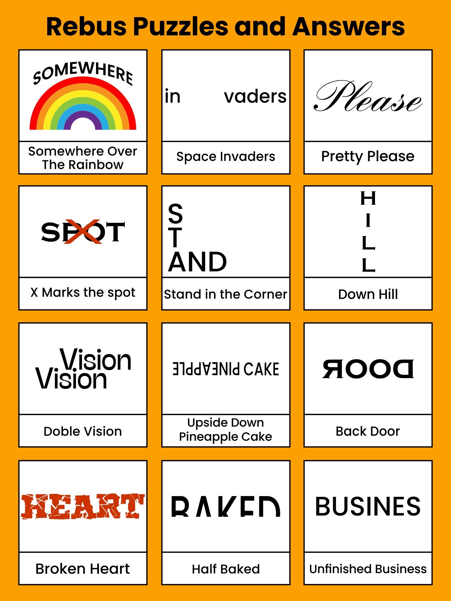 Printable Brain Teaser Worksheets Adults with Answers