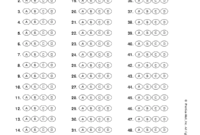 Bubble Answer Sheet 1 Questions 1 100 ABCD Format Studocu