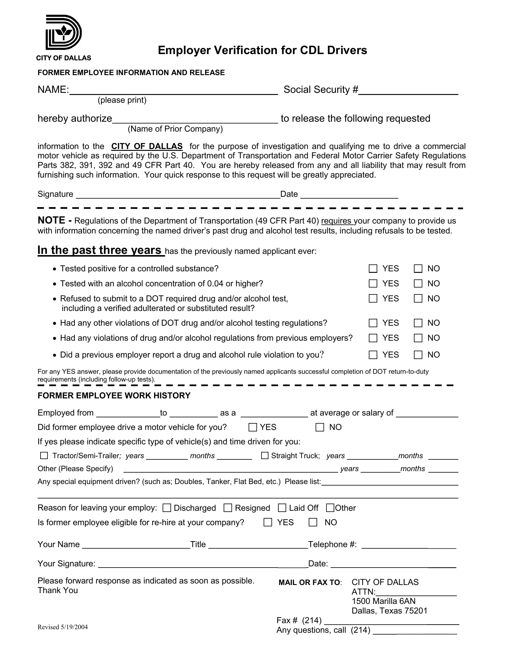 Free Printable CDL Answersheet NY PDF