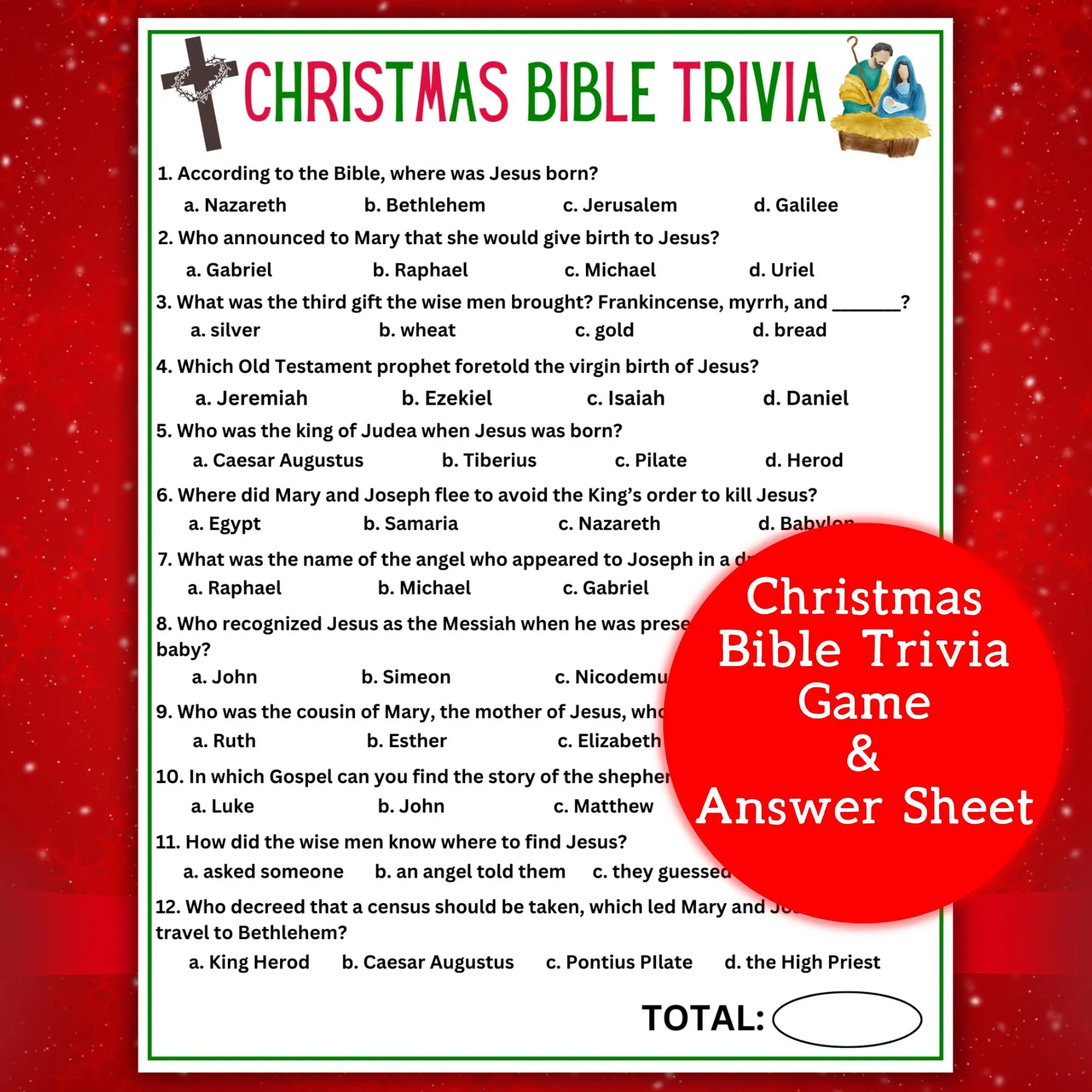 Christmas Bible Trivia Game printable Bible Trivia printable Christmas Game bible Trivia Game For Kids And Adults church Christmas Game Etsy Israel