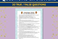 Christmas Trivia Game Printables 140 Questions For Large Small Groups