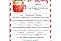 Christmas Trivia Questions And Answers Printable Game