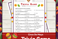 Cinco De Mayo Trivia Game Exciting Trivia Worksheet For All Ages Made By Teachers