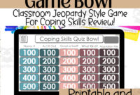 Coping Skills Jeopardy Review Game Show Coping Skills Lesson By Teach Simple