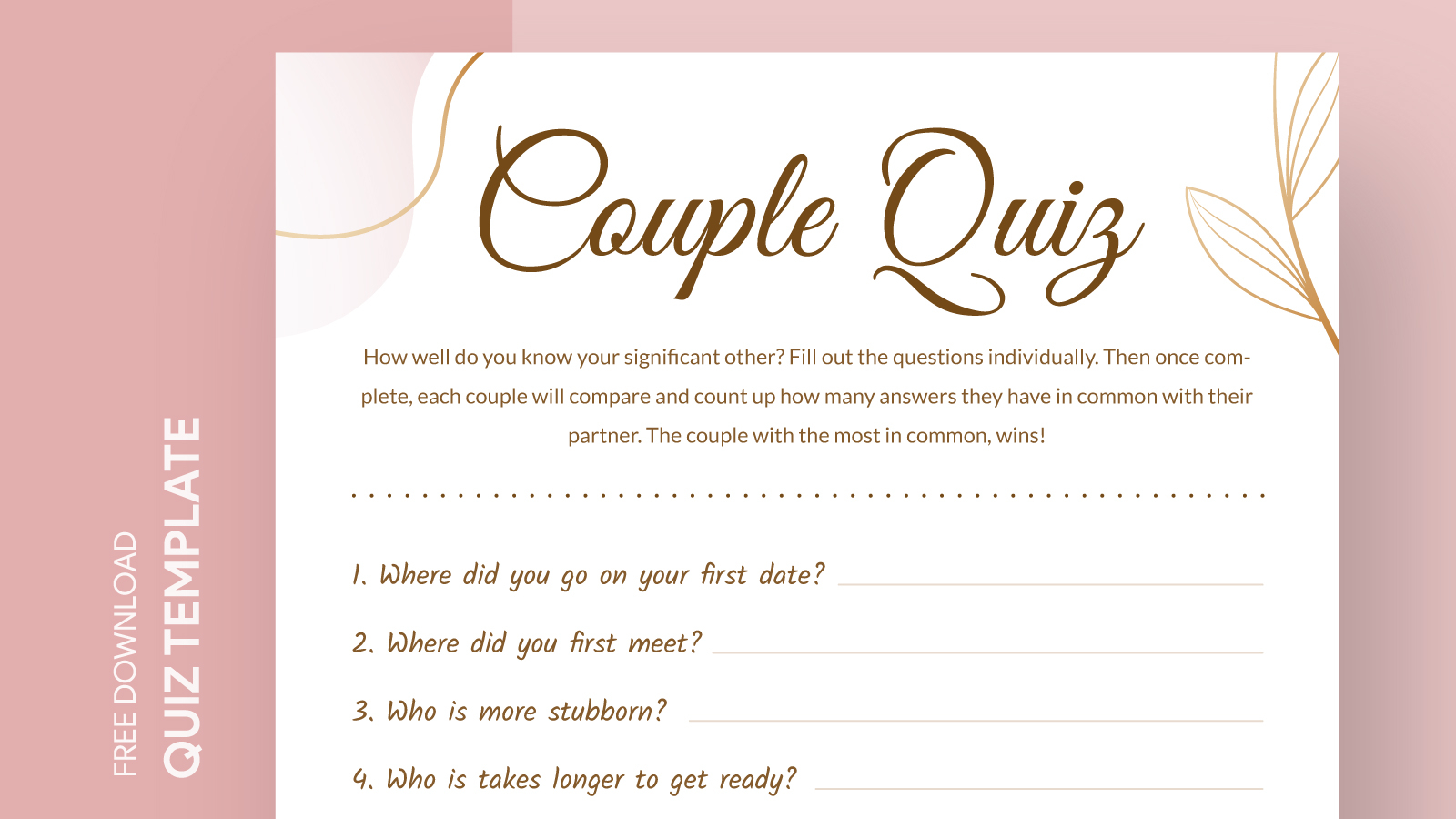 Free Printable Questions for Couples