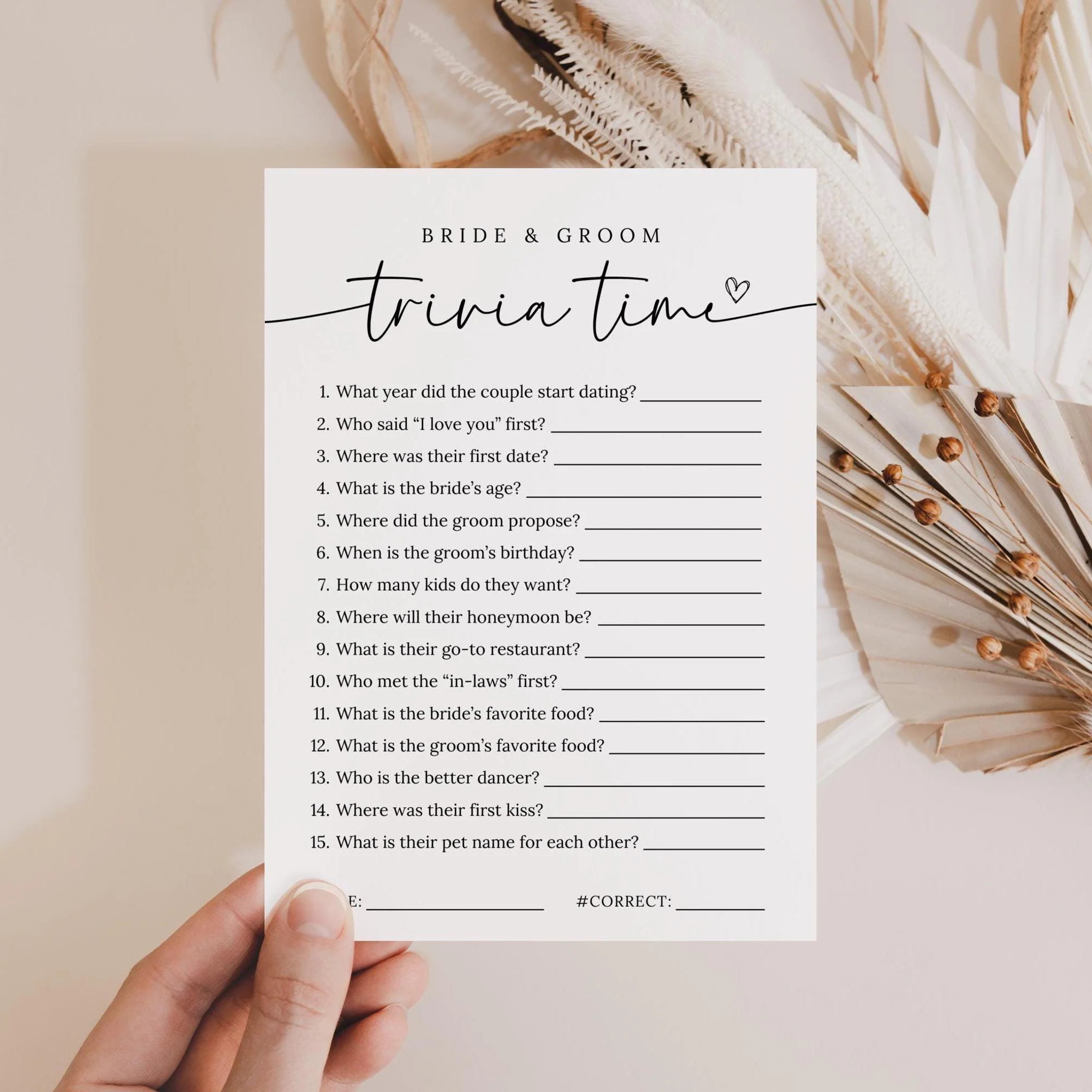 Couple Trivia Etsy