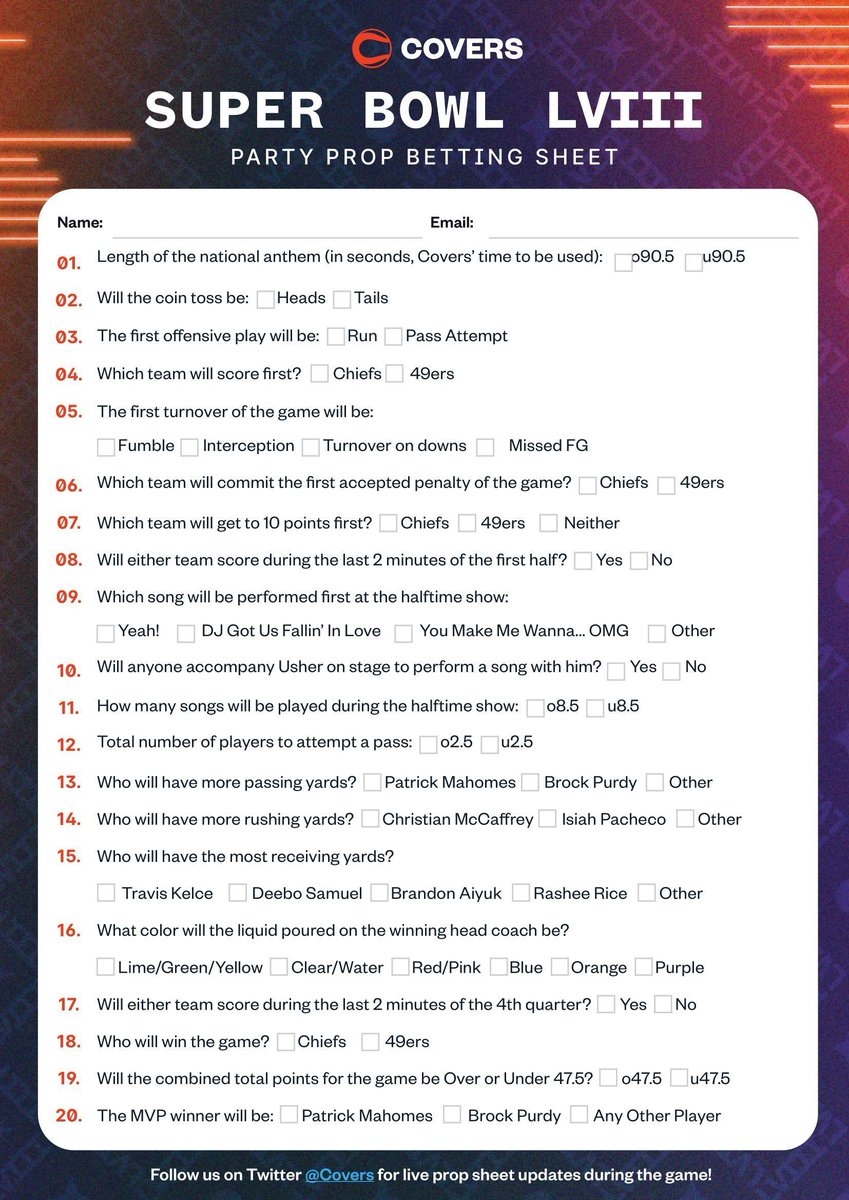 Trivia Answer Sheets Printable with Wager