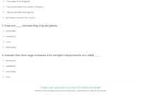 Cows Quiz Worksheet For Kids Study