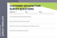 Customer Satisfaction Survey Free Google Docs Template Gdoc io