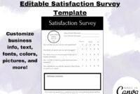 Customer Service Survey Feedback Form Customer Survey Survey Template Form Printable Survey Client Questionnaire Satisfaction Survey Etsy