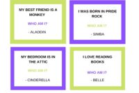 Disney Who Am I Quiz FREE PRINTABLE Worksheets Library