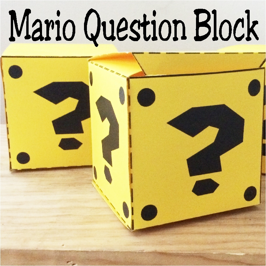DIY Party Mom Mario Question Box Free Printable