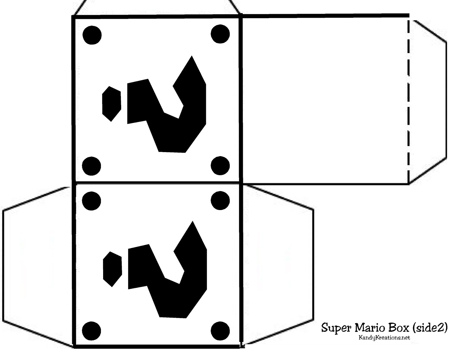 DIY Party Mom Mario Question Box Free Printable