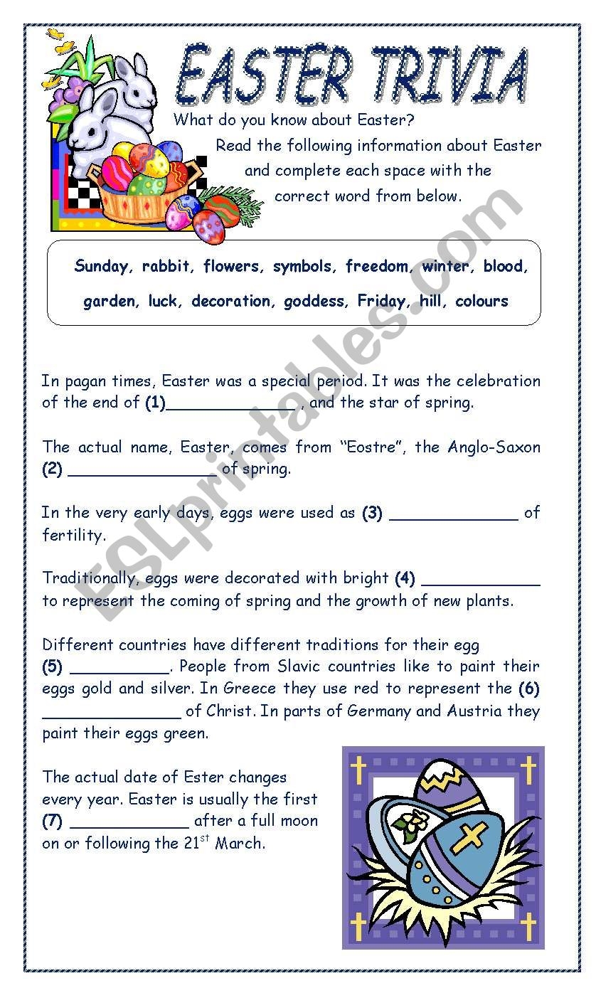 Free Printable Easter Trivia Questions