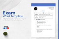 Editable Exam Templates In Word To Download