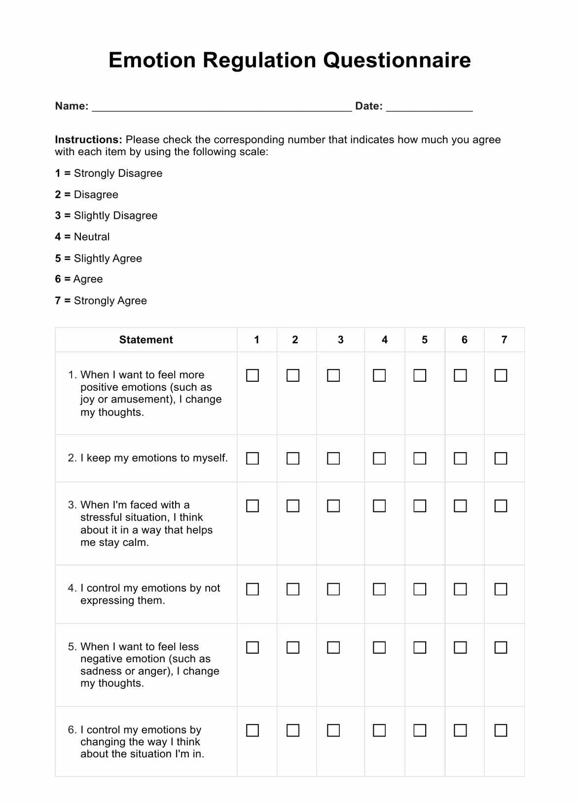 ASQ Social Emotional Questionnaire Printable
