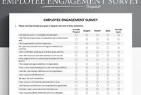 Employee Engagement Survey Template Microsoft Word googledocs