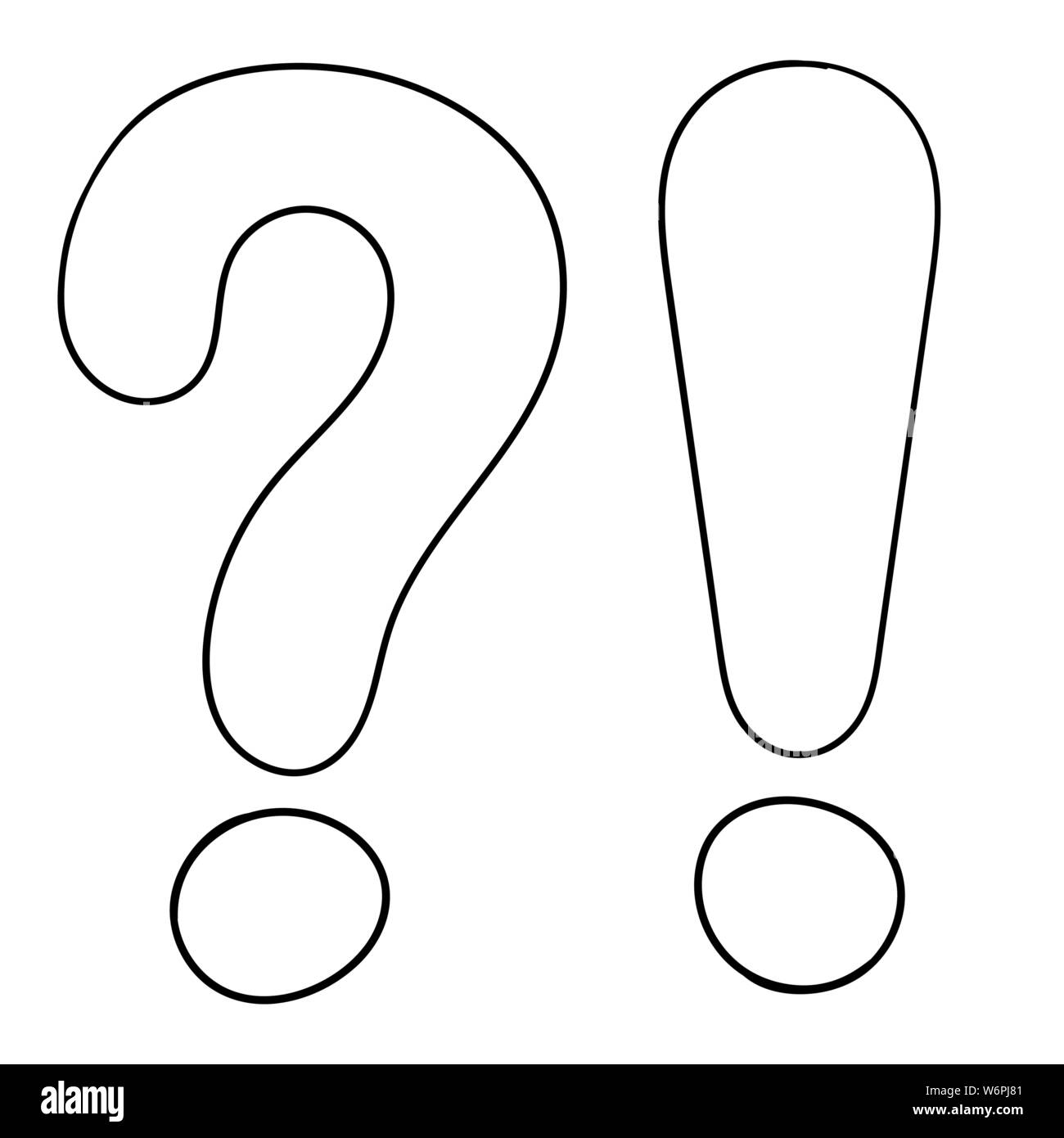 Exclamation Mark And Question Mark Black And White Stock Photos Images Page 2 Alamy