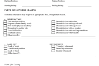 Exit Interview Template Employee Questionnaire FormsPal