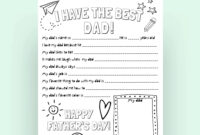 Father s Day Gift Coloring Printable Keepsake All About Dad Interview Dad Questionnaire Activity Also Papa Papi Grandpa And Daddy Etsy