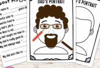 Father s Day Portrait Craft Project All About My Dad Interview Questions Made By Teachers