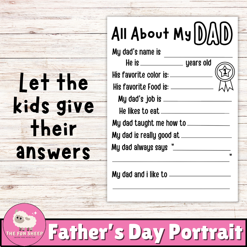 Father's Day Printable Answer Questions