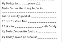 Father s Day Questionnaire Gift Idea Paging Fun Mums
