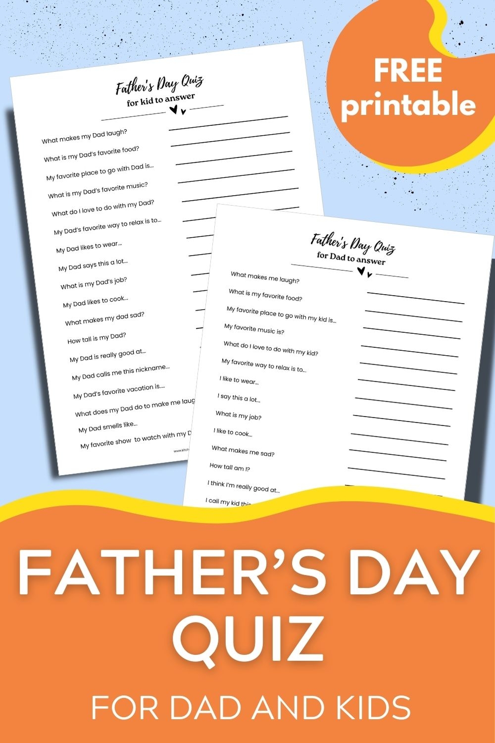 Father s Day Quiz For Dad And Kid To Answer