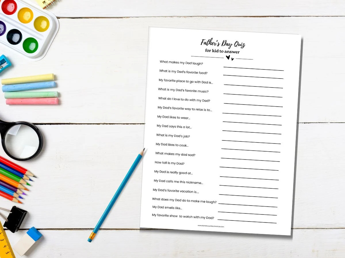 Father s Day Quiz For Dad And Kid To Answer